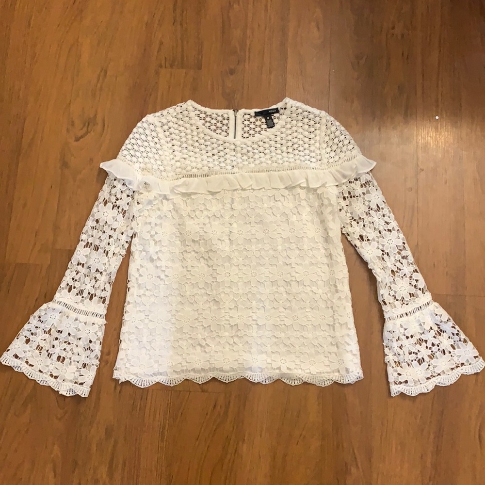 Lace + Ruffle Top